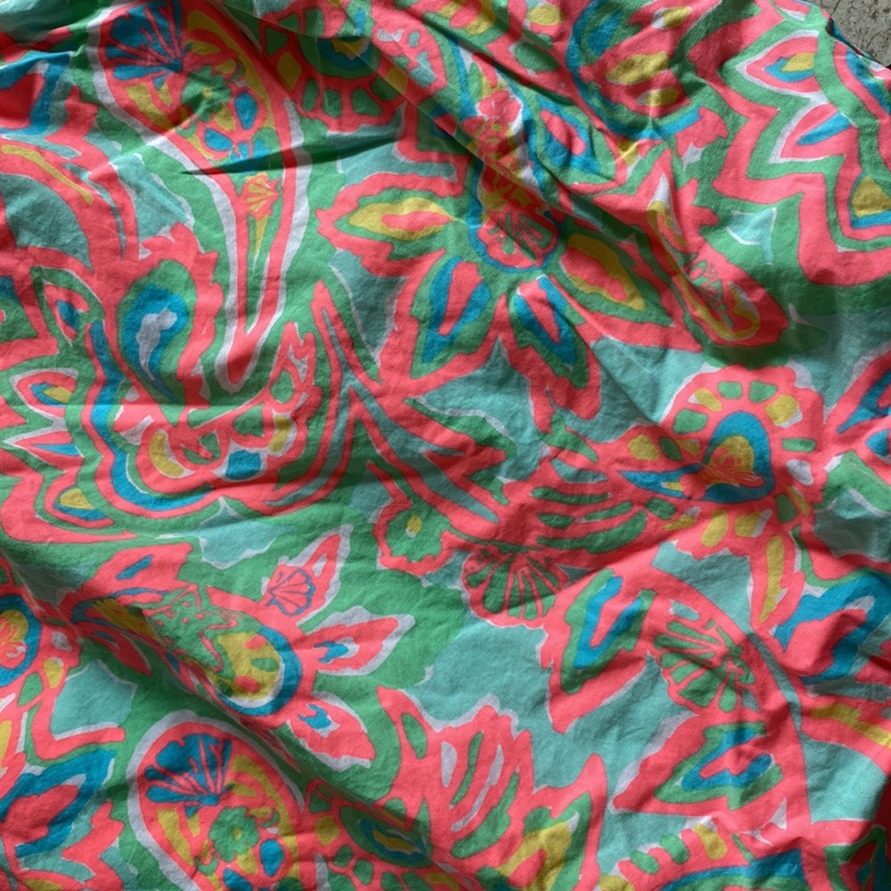 Lilly Pulitzer One Shoulder Dress Bright Blue - Picture 2 of 13